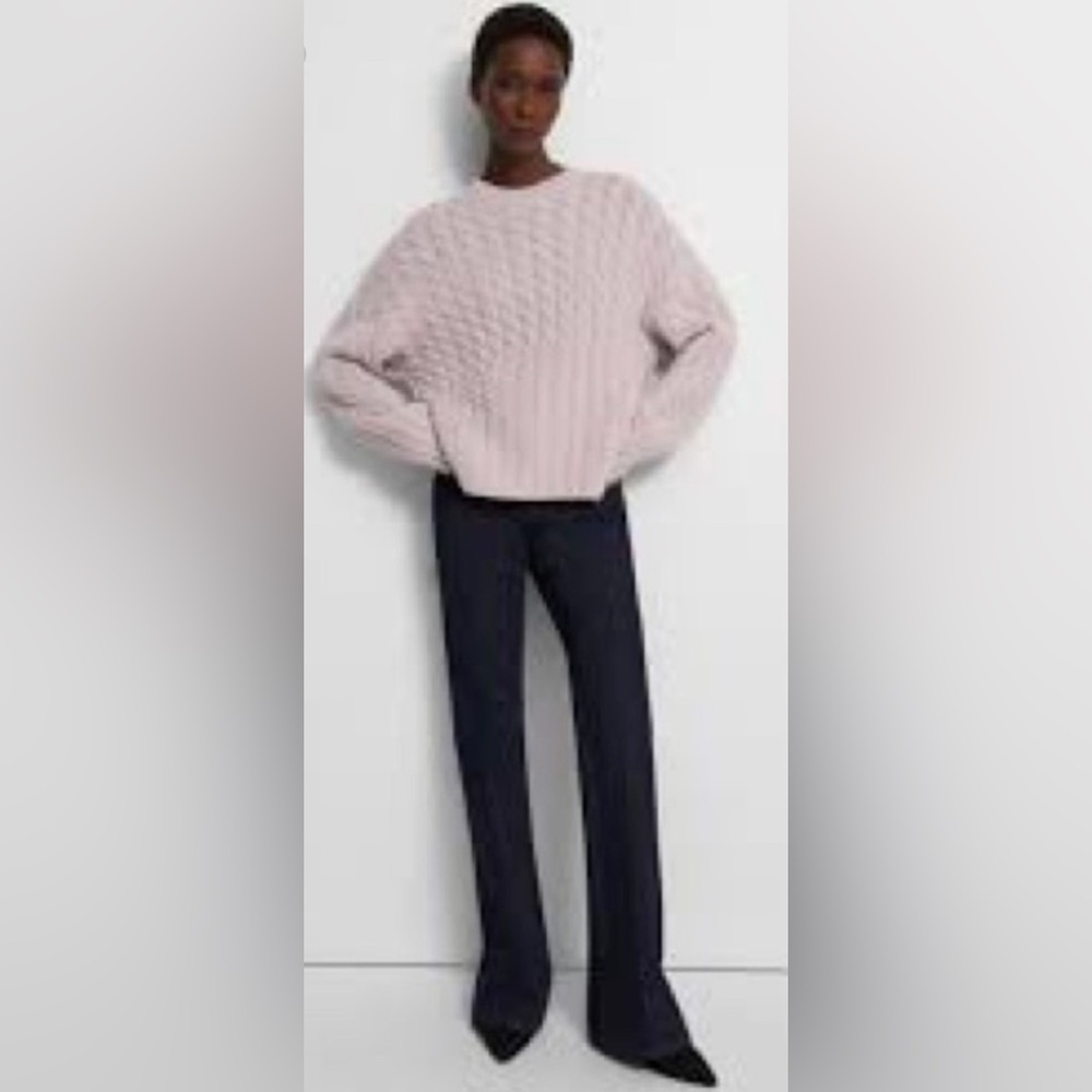THEORY
Karenia cable-knit wool and cashmere-blend